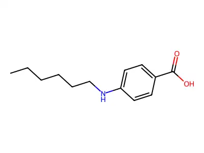 4-(hexylamino)benzoic Acid structure