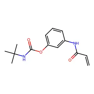 [3-(prop-2-enoylamino)phenyl] N-tert-butylcarbamate structure