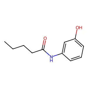 N-(3-羟基苯基)戊酰胺 structure
