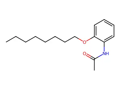 2'-(Octyloxy)-acetanilide structure
