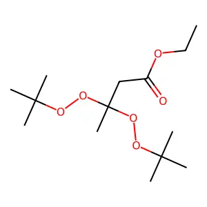 Ethyl-3,3-DI-(tert-butylperoxy)butyrate, [technically pure] structure