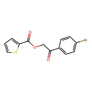 2-(4-Bromophenyl)-2-oxoethyl thiophene-2-carboxylate structure