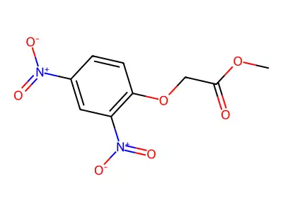 Methyl (2,4-dinitrophenoxy)acetate structure