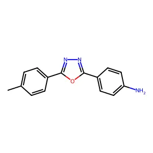 4-[5-(4-Methylphenyl)-1,3,4-oxadiazol-2-yl]aniline structure