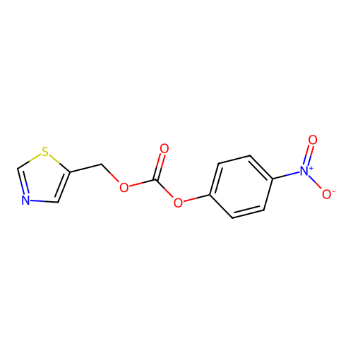 4-Nitrophenyl 1,3-thiazol-5-ylmethyl carbonate structure