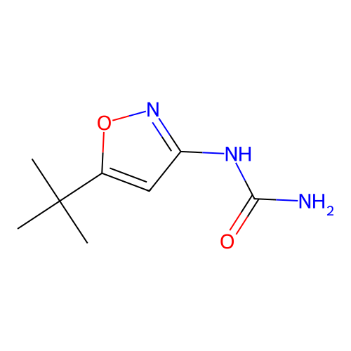 Urea, N-(5-(1,1-dimethylethyl)-3-isoxazolyl)- structure