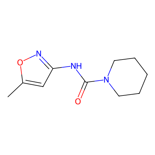 1-Piperidinecarboxamide, N-(5-methyl-3-isoxazolyl)- structure