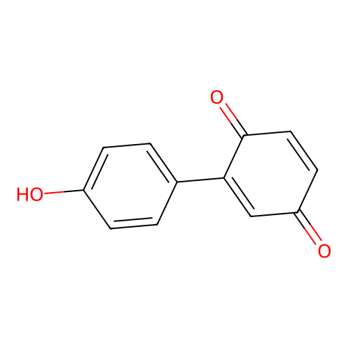 2-(4-Hydroxyphenyl)benzo-1,4-quinone structure
