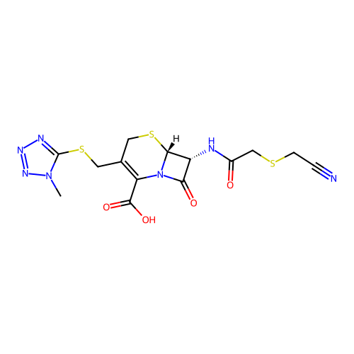 Demethoxycefmetazole structure