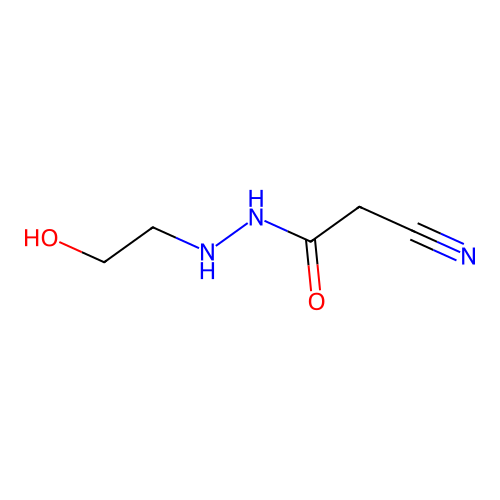 Cyanoacetic acid hydroxyethylhydrazide structure