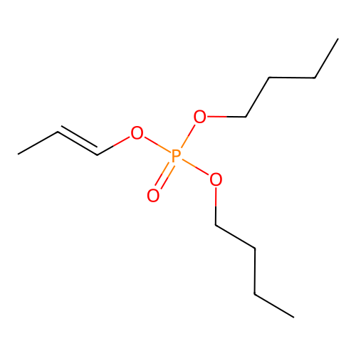 Dibutyl prop-1-enyl phosphate structure