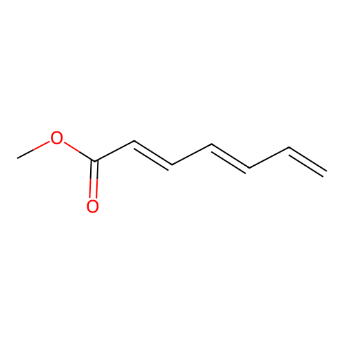 2,4,6-Heptatrienoic acid, methyl ester structure
