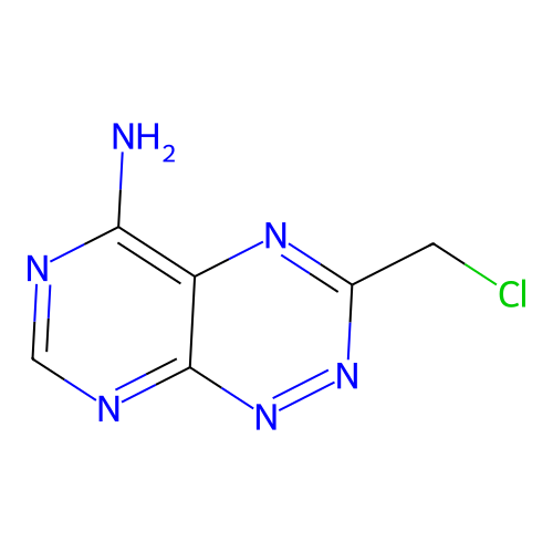 3-(Chloromethyl)pyrimido[5,4-e][1,2,4]triazin-5-amine structure
