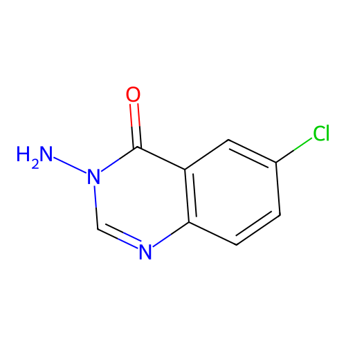 3-amino-6-chloroquinazolin-4(3H)-one structure