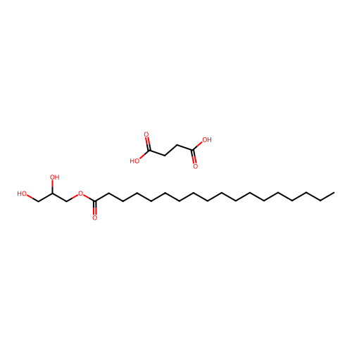 Butanedioic acid, ester with 1,2,3-propanetriol monooctadecanoate structure
