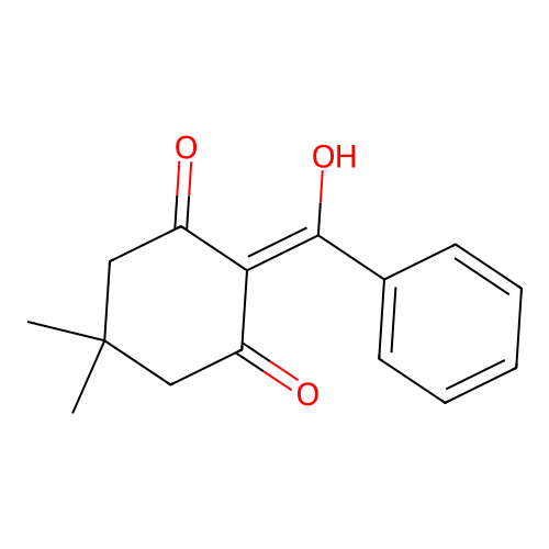 2-Cyclohexen-1-one, 2-benzoyl-3-hydroxy-5,5-dimethyl- structure