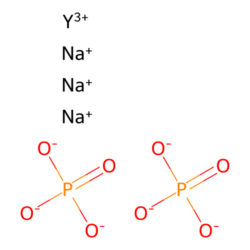 Trisodium yttrium bis(phosphate) structure