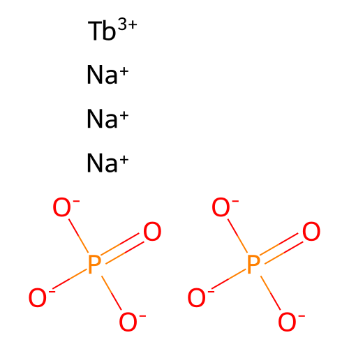 Trisodium terbium bis(phosphate) structure