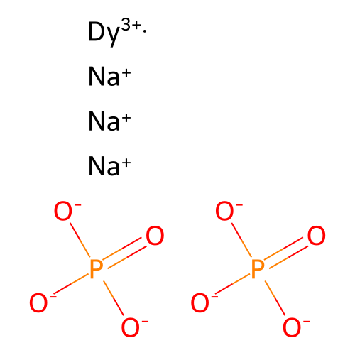 Dysprosium trisodium bis(phosphate) structure