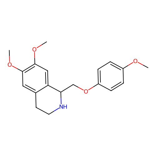 1-(4-Methoxyphenoxy)methyl-6,7-dimethoxy-1,2,3,4-tetrahydroisoquinoline structure