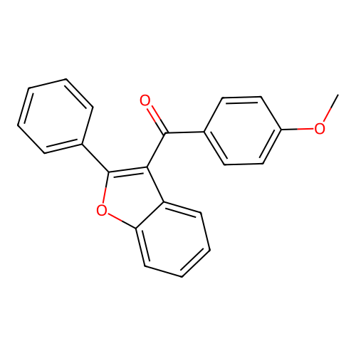 Methanone, (4-methoxyphenyl)(2-phenyl-3-benzofuranyl)- structure