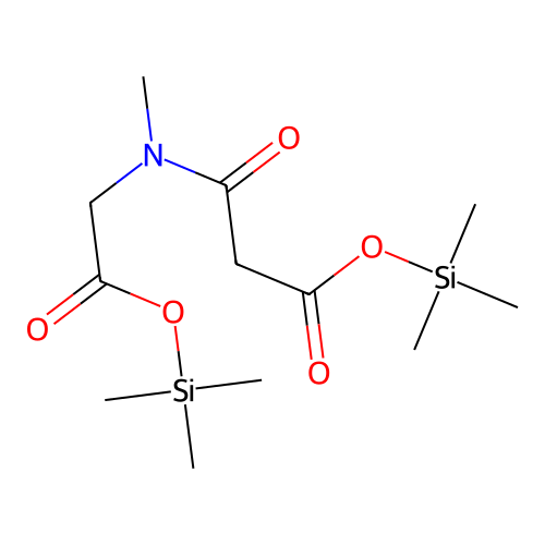 Trimethylsilyl 3-(methyl(2-oxo-2-[(trimethylsilyl)oxy]ethyl)amino)-3-oxopropanoate structure