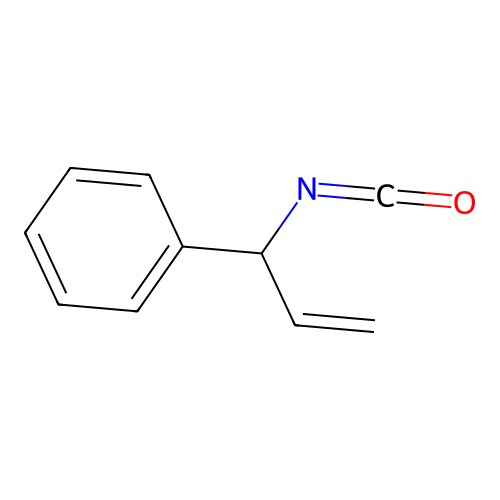 Benzene, (1-isocyanato-2-propenyl)- structure