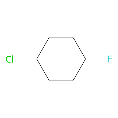 Cyclohexane, 1-chloro-4-fluoro- structure