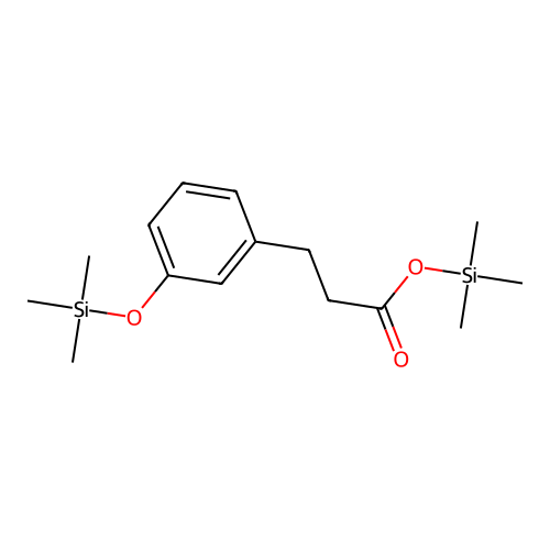 Benzenepropanoic acid, 3-[(trimethylsilyl)oxy]-, trimethylsilyl ester structure