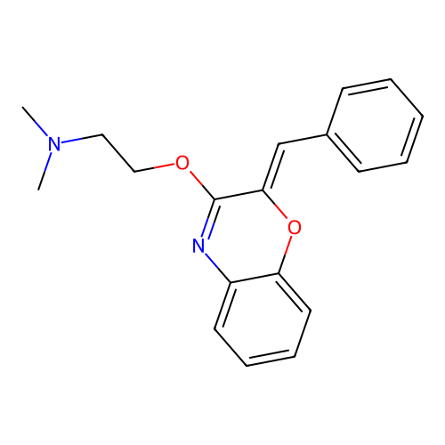 (2-{[(2Z)-2-Benzylidene-2H-1,4-benzoxazin-3-yl]oxy}ethyl)dimethylamine structure