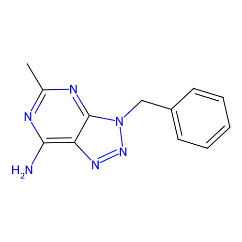 3-Benzyl-5-methyltriazolo[4,5-d]pyrimidin-7-amine structure