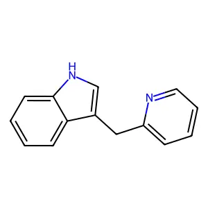 Indole, 3-(2-pyridylmethyl)- structure