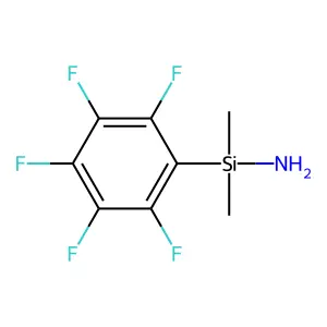Aminodimethylpentafluorophenylsilane structure