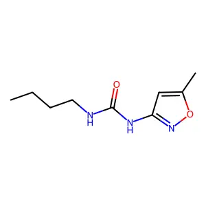 Urea, N-butyl-N'-(5-methyl-3-isoxazolyl)- structure