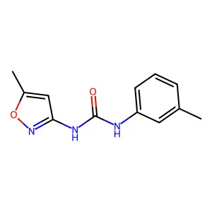 N-(5-methyl-3-isoxazolyl)-N'-(3-methylphenyl)urea structure