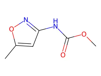 Methyl (5-methylisoxazol-3-yl)carbamate structure