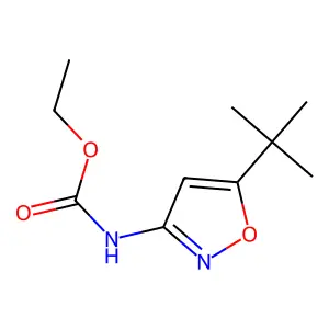 ethyl N-(5-tert-butyl-1,2-oxazol-3-yl)carbamate structure