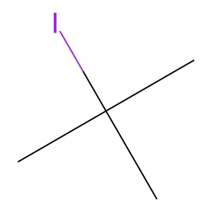 叔丁基碘 structure