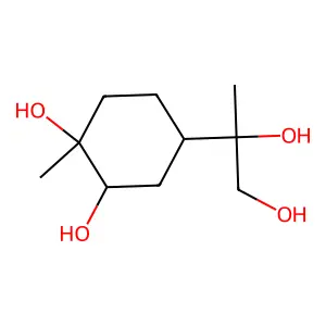 4-(1,2-Dihydroxypropan-2-yl)-1-methylcyclohexane-1,2-diol structure