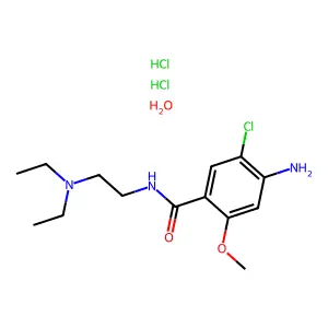 Metoclopramide dihydrochloride monohydrate structure