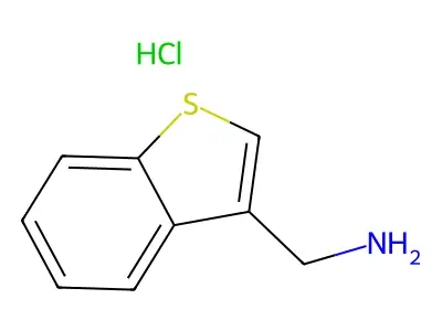 1-(1-Benzothiophen-3-yl)methanamine hydrochloride structure