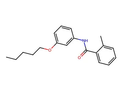 Benzamide, 2-methyl-N-(3-(pentyloxy)phenyl)- structure