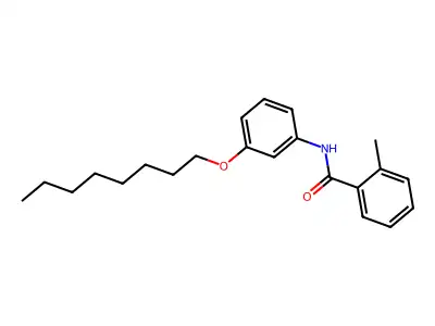 Benzamide, 2-methyl-N-(3-(octyloxy)phenyl)- structure