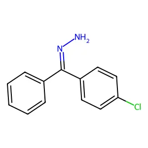 [(4-Chlorophenyl)(phenyl)methylidene]hydrazine structure