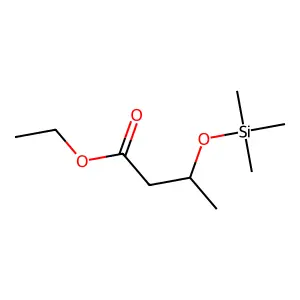 Butanoic acid, 3-trimethylsilyloxy-, ethyl ester structure