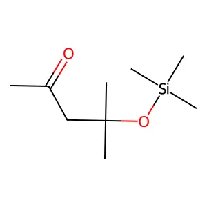 Pentane, 2-methyl-4-keto-2-trimethylsiloxy- structure