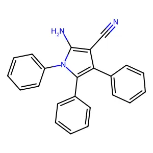 2-Amino-1,4,5-triphenyl-1H-pyrrole-3-carbonitrile structure