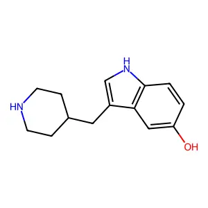 Indole, 5-hydroxy-3-(4-piperidylmethyl)- structure