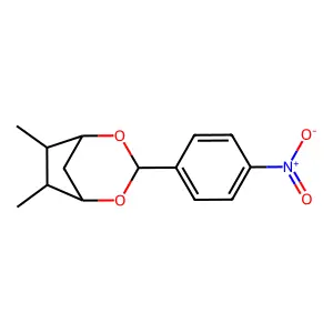 6,7-Dimethyl-3-(4-nitrophenyl)-2,4-dioxabicyclo[3.2.1]octane structure