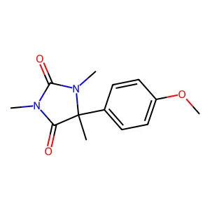 5-(4-Methoxyphenyl)-1,3,5-trimethyl-2,4-imidazolidinedione structure